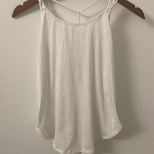 Athleta girls white tank top size 14 Iviva